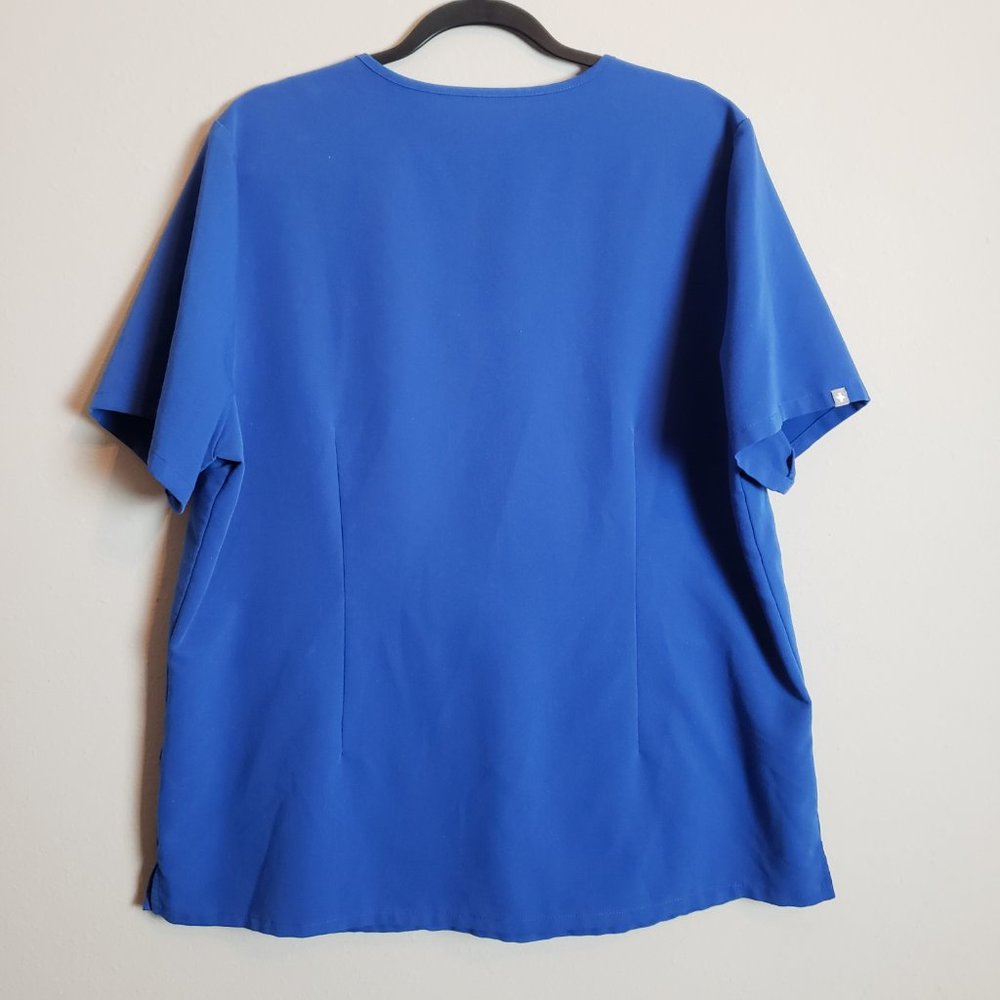 Figs Winning Blue Casma Limited Edition Scrub Top Xxl Gem